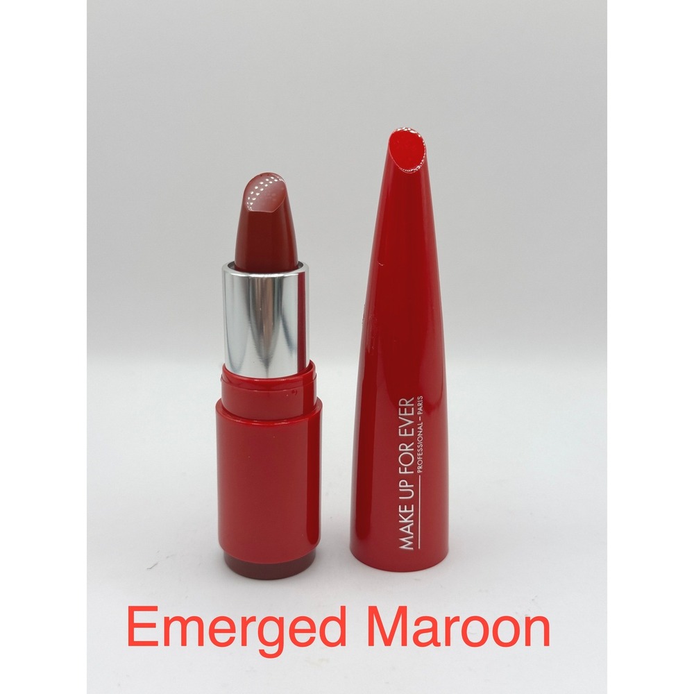 MAKE UP FOR EVER Rouge Artist Lipstick 338 Emerged Maroon NEW